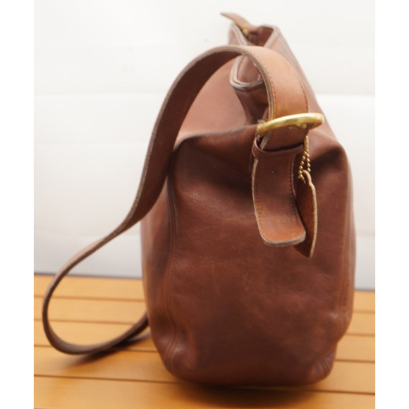 Vintage 90's Coach Monterey Hobo Lightweight United States British Tan Handbag - Picture 4 of 13